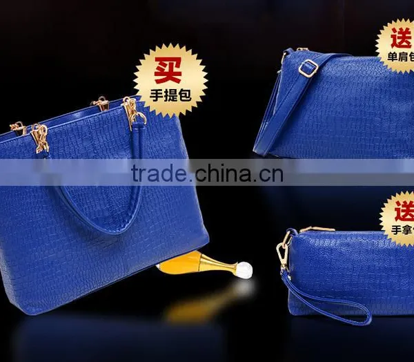 3pcs/set Woman Gender Handbags Ladies Fashion Restro Shoulder Bag Sets photo-5