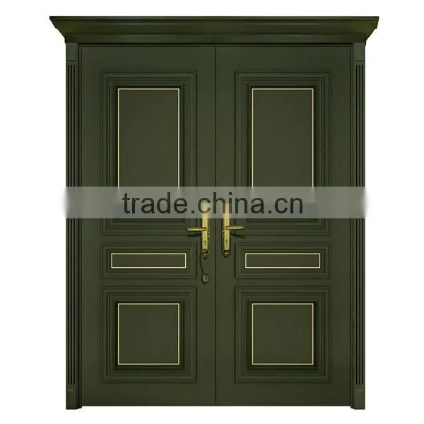 2014 New Design Decorative South Indian Front Double Door Designs