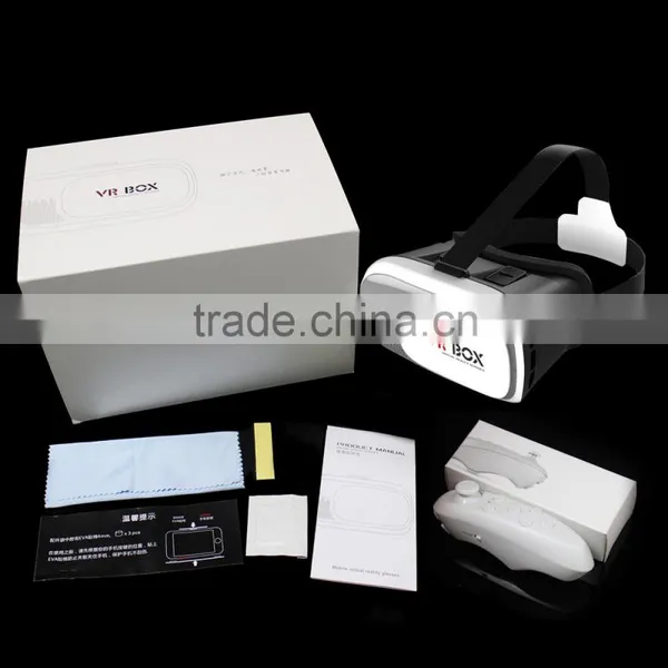 2016 Trending Products Consumer Electronics Cardboard VR BOX 3D Glasses With Bluetooth Remote Conrol photo-6