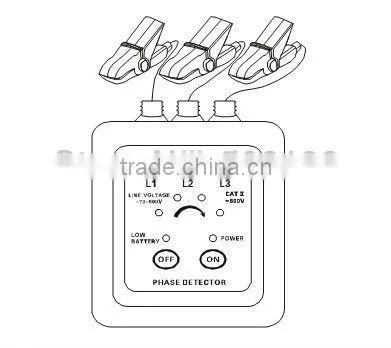 Best Quality LED Display Non-contact Phase Detectors ETCR1000C photo-5