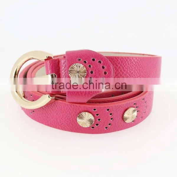 2015 Women's Fashion pu Studded Beads Belt for Jeans With Metal Beads in Yiwu photo-5