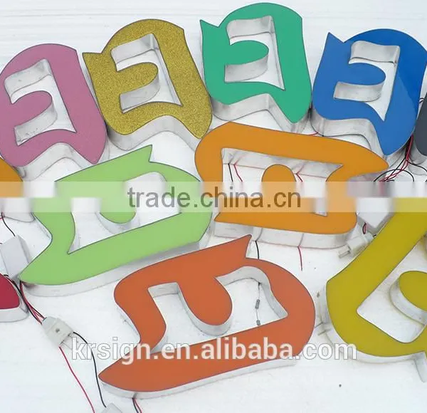 Epoxy Acrylic Led Light Word Samples / Epoxy Luminous Channel Letters / Unsaturated Word Luminous Resin Sample photo-2