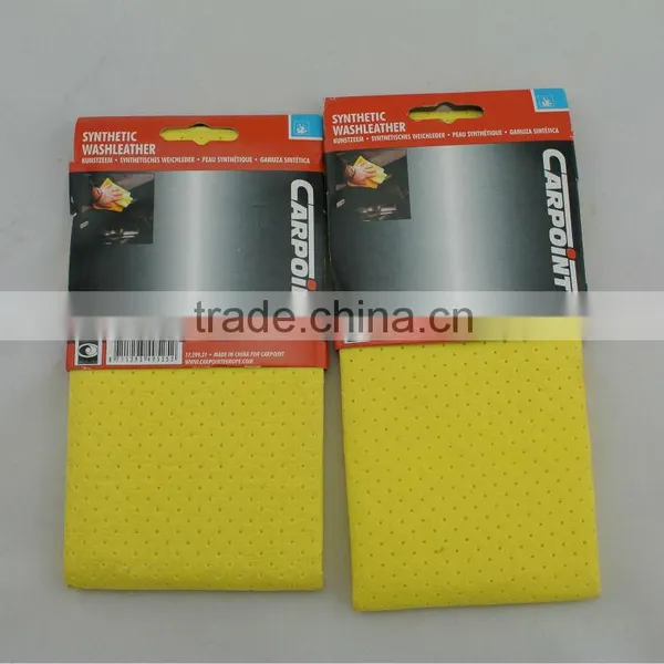 Nonwoven Cloth + PU Coating Synthetic Chamois Car Wash Cloth Quality Choice photo-4