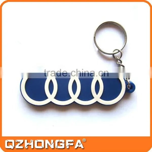 Logo 2D Custom Shaped Soft Pvc Wholesale Keyring photo-4