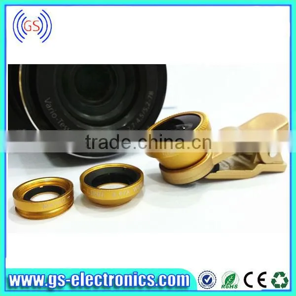 super circle fisheye universal clip lens 3 in 1