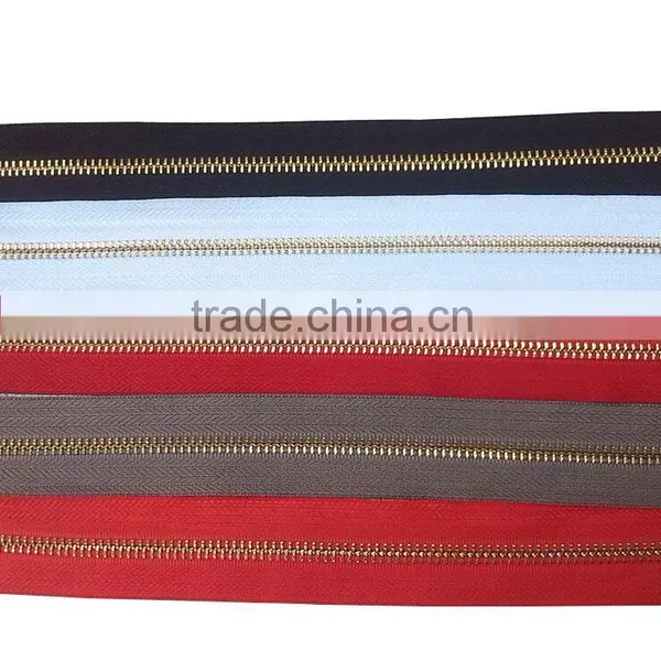 3#4#5# Metal Zipper,factories Metal Zipper Prices,rose Gold Zipper Manufacturer,jacket Zipper photo-3