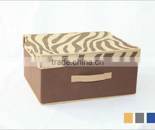 ZEBRA-PATTERNED NON-WOVEN STORAGE BOX photo-3