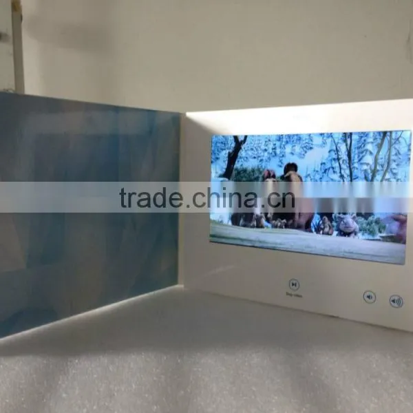 2015 7 Inch Lcd Video Brochure Card for Adverting, Video Advertising Brochure