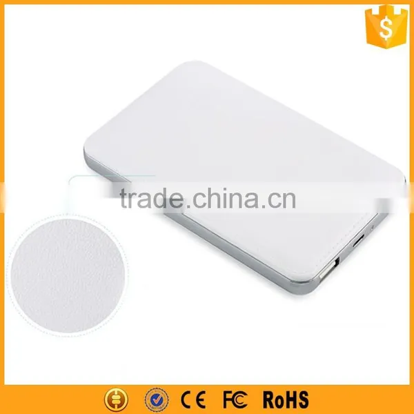Factory Wholesale Real Full 3000mAh Power Bank Leather Power Bank photo-2