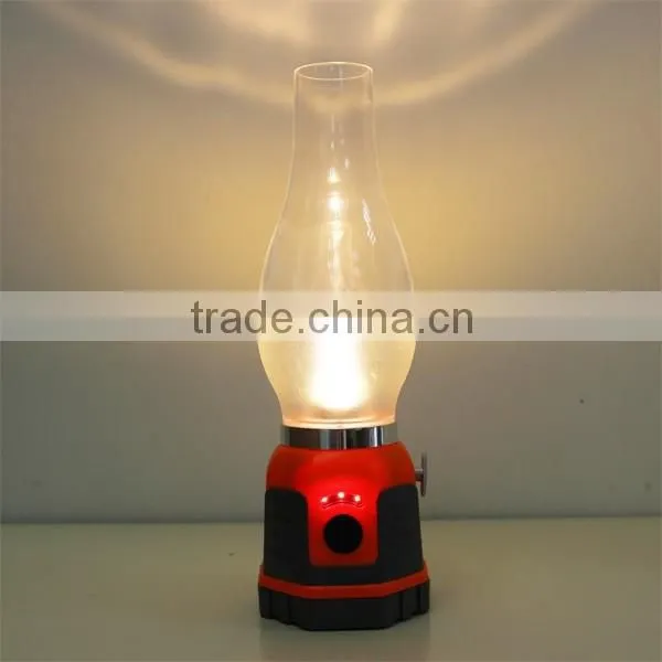 Rechargeable and Dimmable LED Kerosene Lamp With USB Cable photo-2