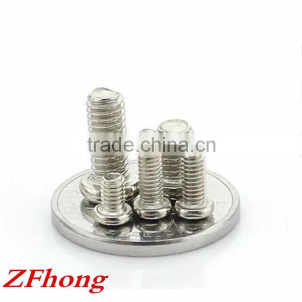 Steel With Silver Color Nickel Phillip Pan Round Head Electronic Micro Screw photo-4