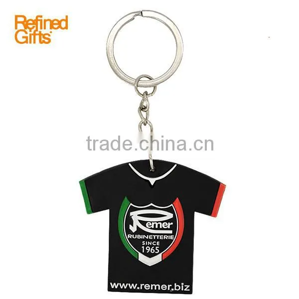 2016 Club Polo Shirt Shape Silicone /soft Rubber/PVC Rubber Key Chain photo-2