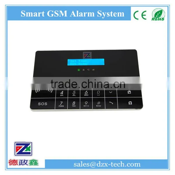 GSM+PSTN Dual Network Alarm System DZX-100-02, RFID Tag, Touch Panel, CE&ROHS Quality Choice photo-3