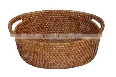 Very Nice and High Quality Full Rattan Basket 2016 With Brown Color photo-3