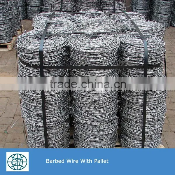 14#x14# Hot Dipped Galvanized Double Twist Barbed Wire photo-2