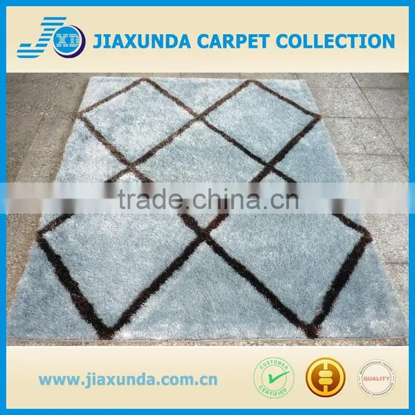 Circle Round White Black Grey Color Mix Long Pile Oversize Home Decor Shaggy Carpet photo-3