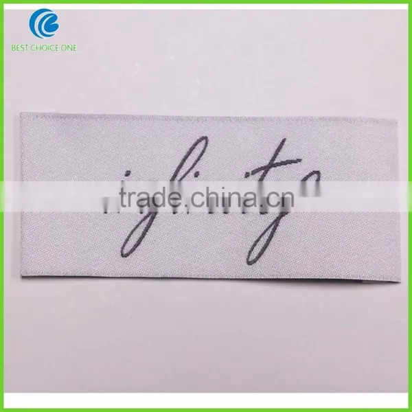 Customized Woven Clothing Labels Size Labels Iron On Backing For Garment Labels photo-3