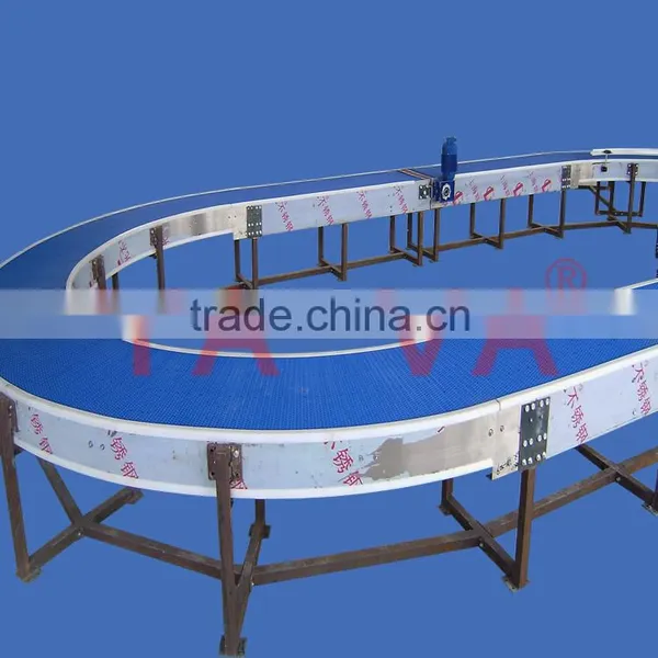 180 Degree Modular Conveyor / Modular Plastic Conveyor Belt Line photo-2