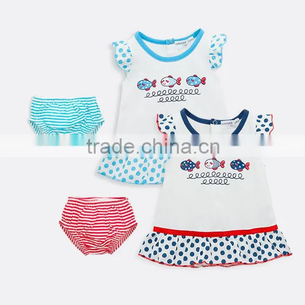 cute Cartoon Fish baby dresses