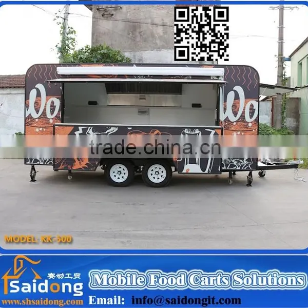 High Quality Rust Resistant Protective Hot Food Vans Equipment /food Car/mall Food Kiosk Design Ideas