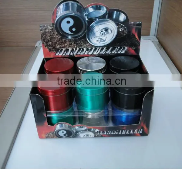 Tobacco Grinder Metal Herb Grinders, 4 Parts Grinder, Zinc Alloy , Mixed Colors, Custom Available photo-3