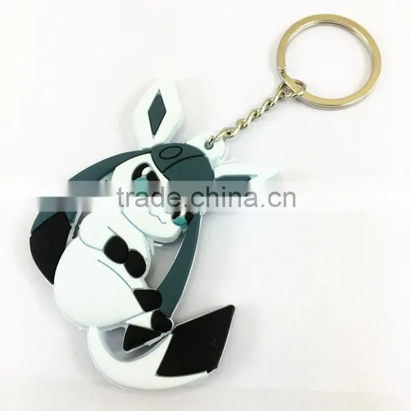 Wholesale Keychain Customer Animation Shaped PVC Key Ring photo-6