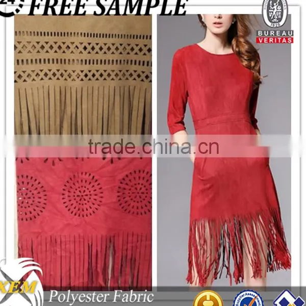 Fashion Fabric Tassel Fringe for Dresses Fringe Trim Suede Fabric photo-4