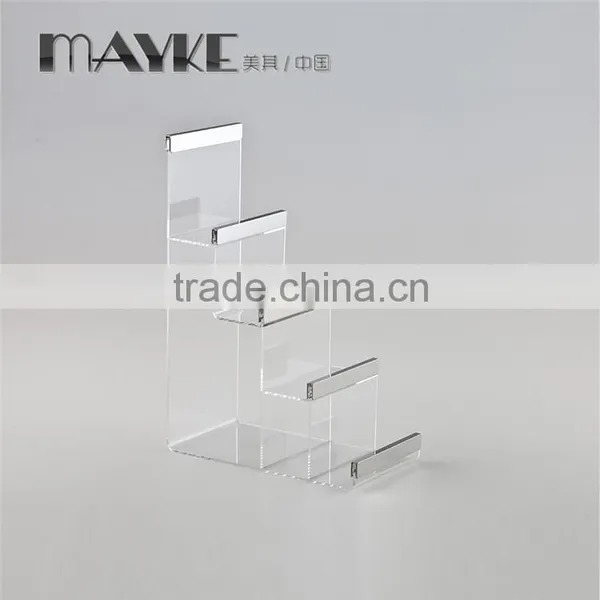 Acrylic Wallet Display Stand With Stainless Steel for Wallet Shop Display photo-4