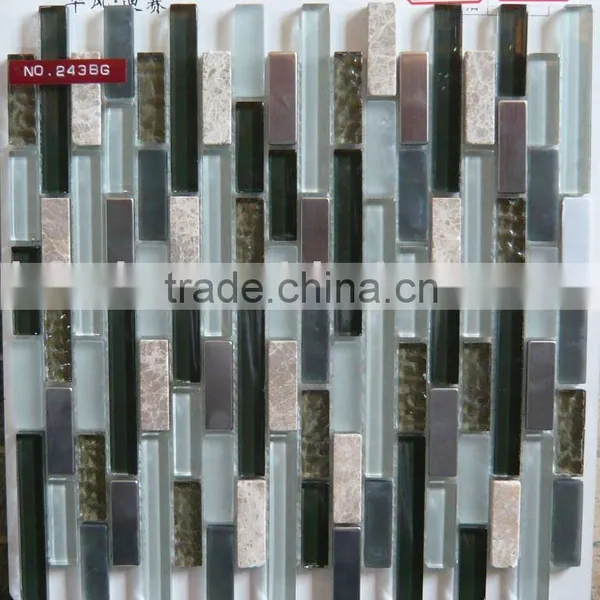 Glass Stone Mosaic Wall Tile