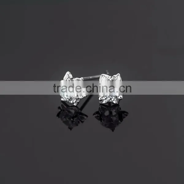 Fashion Jewelry Wholesale 925 Sterling Silver AAAAA Cubic Zirconia Stud Earring photo-4