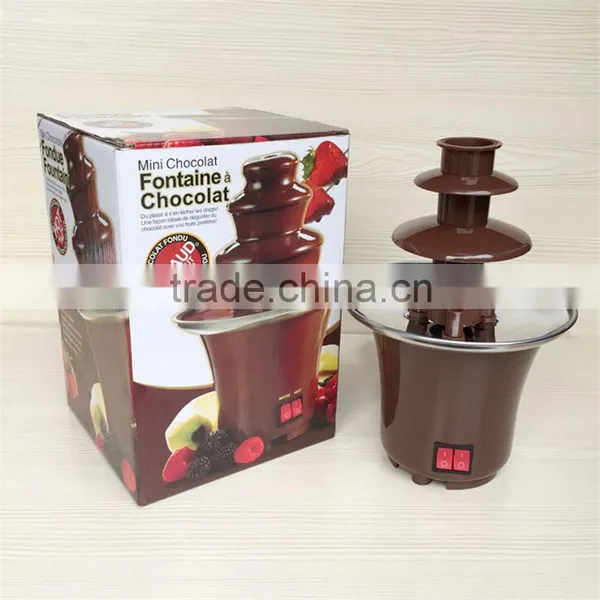 New Mini Chocolate Fountain CF-17 Household 3-Tier Choco Tree EU Standard Small Chocolate Fountain Machine for Home photo-3