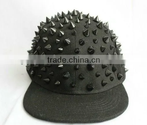 Fashion Black Rivet Basketball Cap
