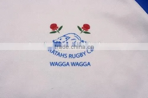 Blue Color Any Style Logo Man Team Rugby Sportswear Jersey Uniform photo-4