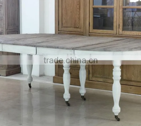 Europe and Antique Recycle Wood Dining Table photo-2