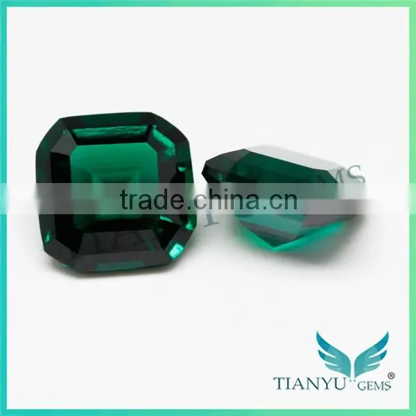 1 Carat Emerald 6.5x6.5 mm Emerald Cut Synthetic Emeralds for Sale photo-6