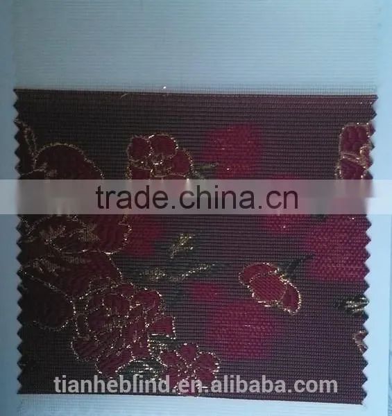 Flower Jacquard Zebra Blinds Fabrics, Sun Shade Zebra Blinds photo-5