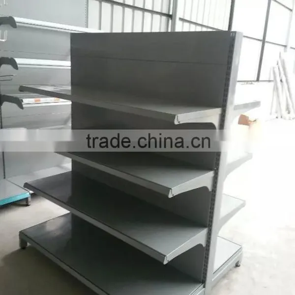 Back Board Double-sided Supermarket Shelf Equipment Store Display Metal Gondola Rack photo-3
