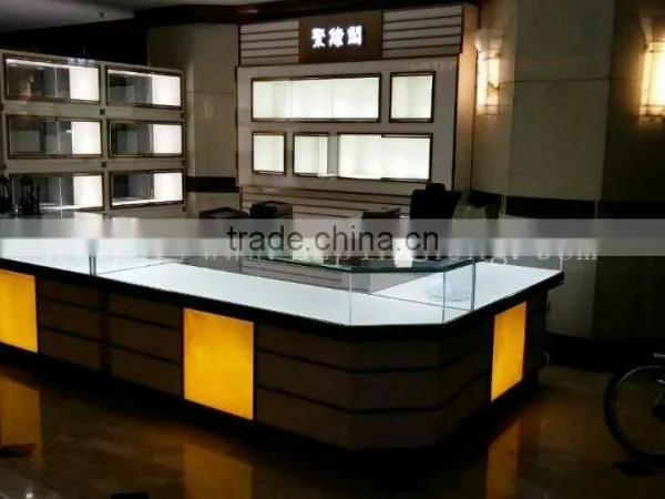 Indian Carved Solid Wood Furniture Kiosk for Jewelry Store Interior Decoration photo-3