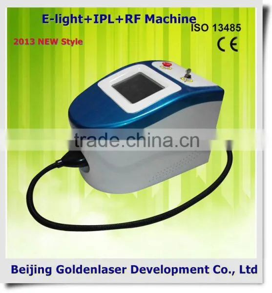 Medical Www.golden-laser.org/2013 New Style E-light+IPL+RF Machine Laser Diode For Ctp Unwanted Hair