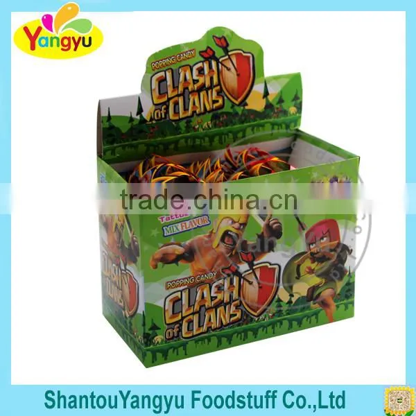 China Factory Supplier Packed in Bags With Funny Tattoo and Flashcard Popping Candy photo-4