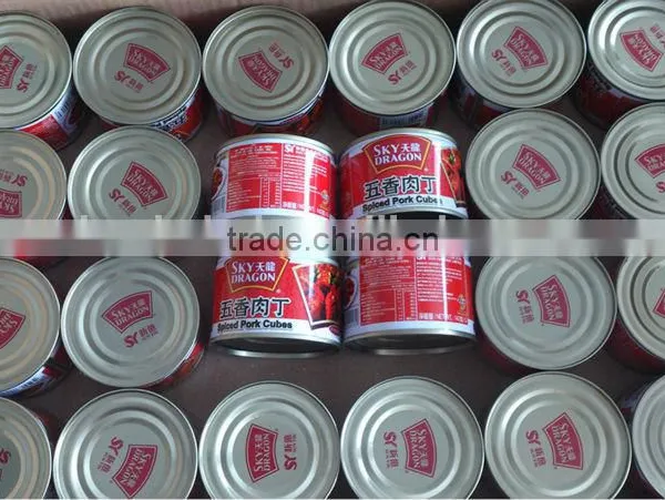 canned spiced pork cube