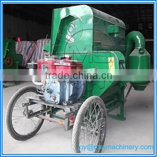 Small Mobile Gasoline Engine Driven Paddy Rice Thresher photo-6