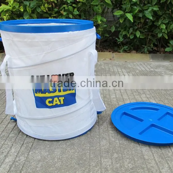 Foldable Nylon Pvc pp Pet Food Bag Collapsible Pet Food Barrel photo-4