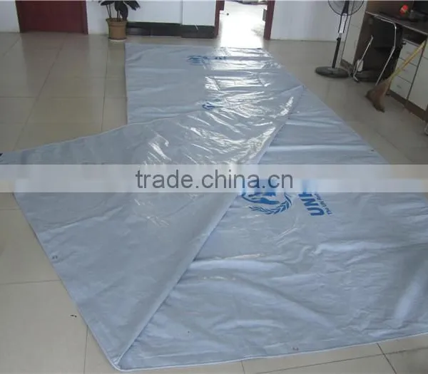 Refugee Camp Tarpaulin, UN Purchasing Tarpaulin, Waterproof Covering Refugee Tarpaulin photo-2