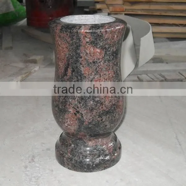 China Hot Sell Granite Cemetery Funeral Vase