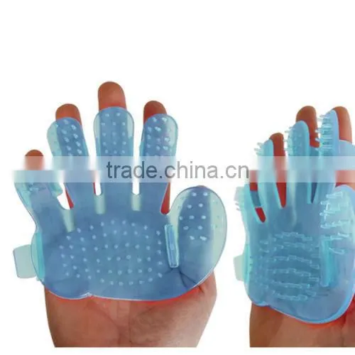 Pet Products Silicone Rubber Pet Brush Dog Cat Sheep Pig Bath Groom Brush photo-5