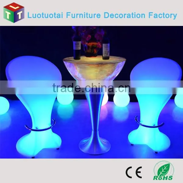 Led High Stool Bar Chair Remote Control 16 Color Change Led Chair/led Bar Stool photo-4