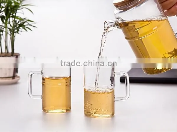 Haonai Top Quality Tea Glass Mug Whith Teapot Available ,drinking Glass Mug,coffee Glass Mug photo-2