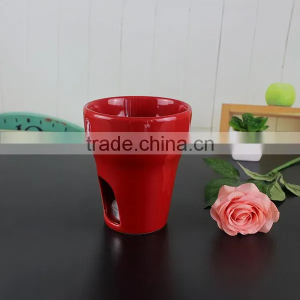 Ceramic Tealight Mini Milk Cheese Fondue Cup Set, Chocolate Fondue photo-6