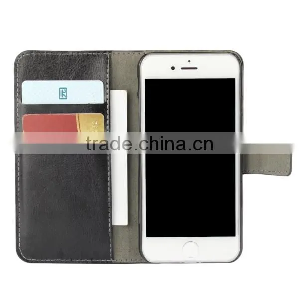 Mobile Phone Leather Case for Iphone,wallet PU Leather Case Cover With Card Slot Photo Frame For IPhone 7 photo-3